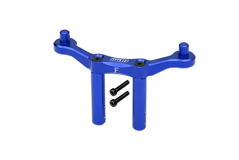 Arrma Granite 4X4 / Big Rock Crew Cab 4X4 Upgrade Parts Aluminum Front Body Mount & Post - 1Pc Set Blue 1