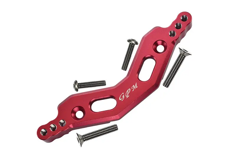 Arrma Granite 4X4 / Big Rock Crew Cab 4X4 Upgrade Parts Aluminum Front Damper Mount - 1Pc Set Red 1