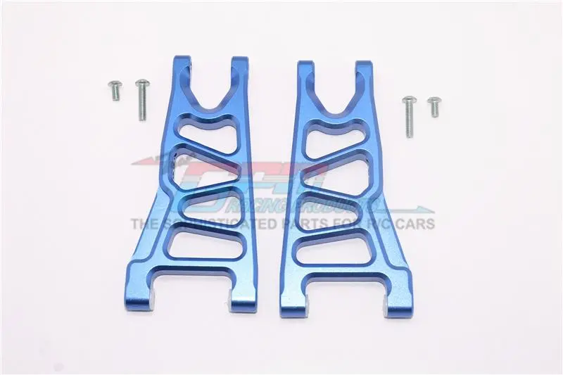 Arrma Granite 4X4 / Big Rock Crew Cab 4X4 Upgrade Parts Aluminum Front Lower Arms - 1Pr Set Blue 1