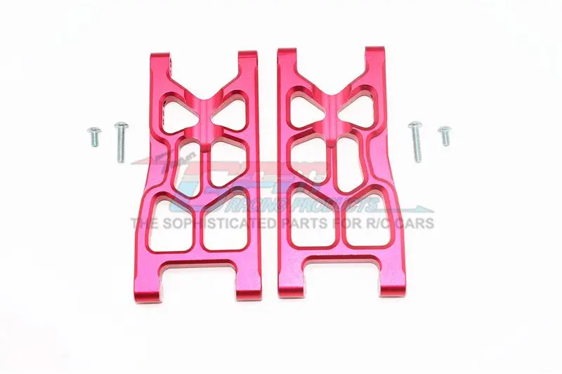 Arrma Granite 4X4 / Big Rock Crew Cab 4X4 Upgrade Parts Aluminum Rear Lower Arms - 1Pr Set Red 1