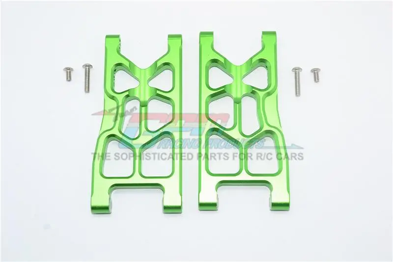 Arrma Granite 4X4 / Big Rock Crew Cab 4X4 Upgrade Parts Aluminum Rear Lower Arms -6Pc Set Green 1