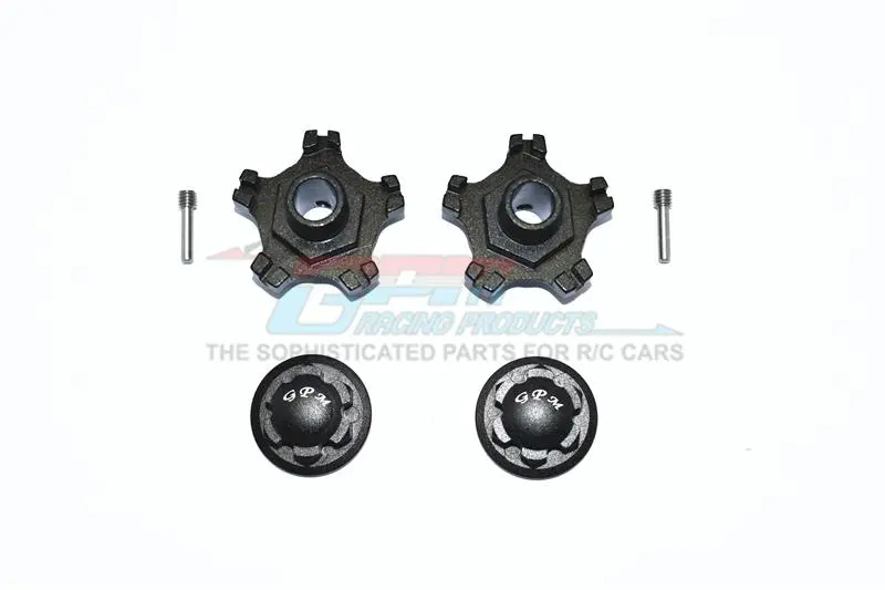 Arrma Infraction 6S Blx Aluminum Wheel Hex (+6Mm) + Wheel Lock - 4Pc Set Black 1