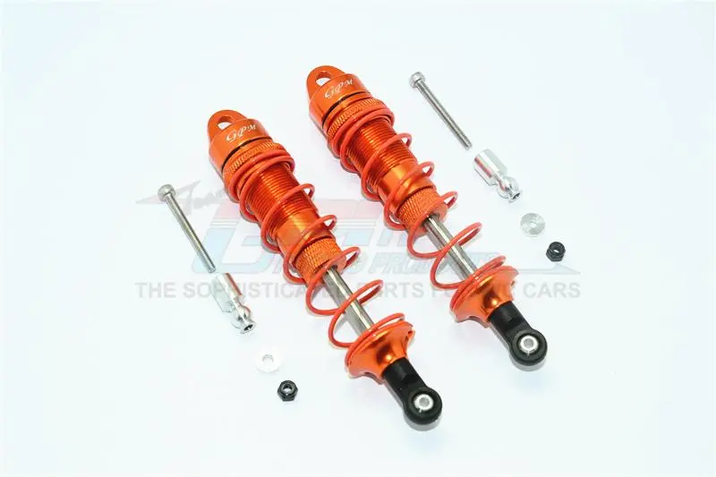 Arrma Kraton 6S Blx (Ar106005/106015/106018) Aluminum Front Adjustable Dampers 110Mm - 1Pr Set Orange 1