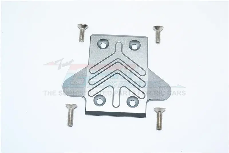 Arrma Kraton 6S Blx (Ar106005/106015/106018) Aluminum Front Chassis Protection Plate - 1Pc Set Gray Silver 1