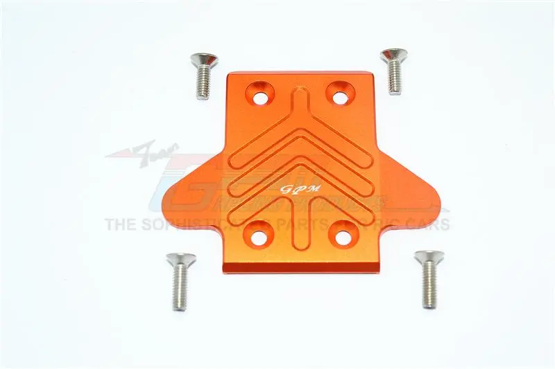 Arrma Kraton 6S Blx (Ar106005/106015/106018) Aluminum Front Chassis Protection Plate - 1Pc Set Orange 1