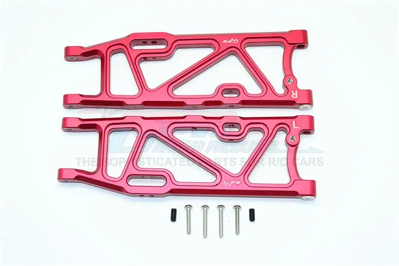 Arrma Kraton / Outcast / Notorious 6S Blx Aluminum Rear Lower Arms - 1Pr Set Red 1
