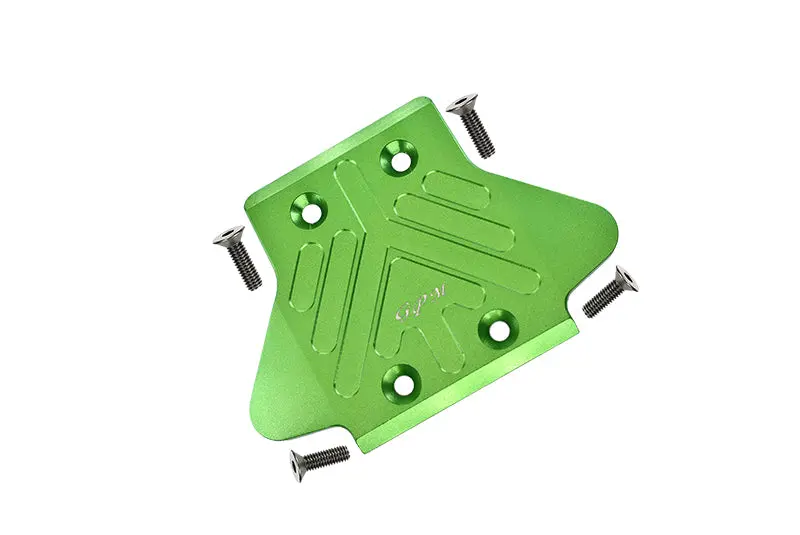 Arrma Kraton / Outcast / Notorious / Senton 6S Blx Aluminum Rear Chassis Protection Plate - 1Pc Set Green 1