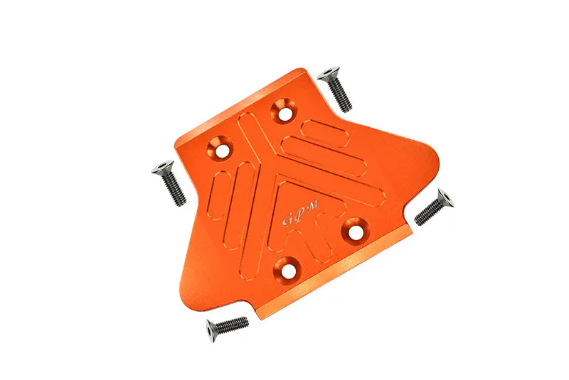 Arrma Kraton / Outcast / Notorious / Senton 6S Blx Aluminum Rear Chassis Protection Plate - 1Pc Set Orange 1
