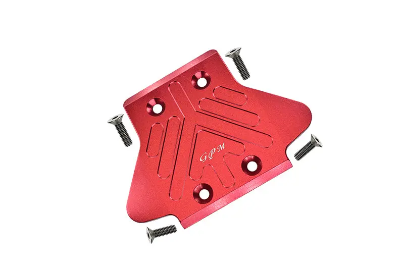 Arrma Kraton / Outcast / Notorious / Senton 6S Blx Aluminum Rear Chassis Protection Plate - 1Pc Set Red 1
