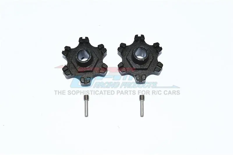 Arrma Limitless All-Road Speed Bash Aluminum Wheel Hex (+6Mm) - 2Pc Set Black 1