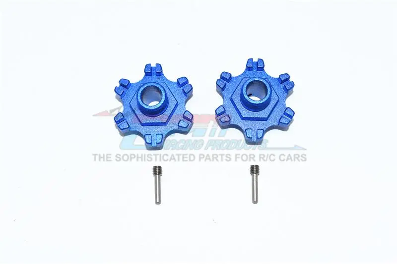 Arrma Limitless All-Road Speed Bash Aluminum Wheel Hex (+6Mm) - 2Pc Set Blue 1