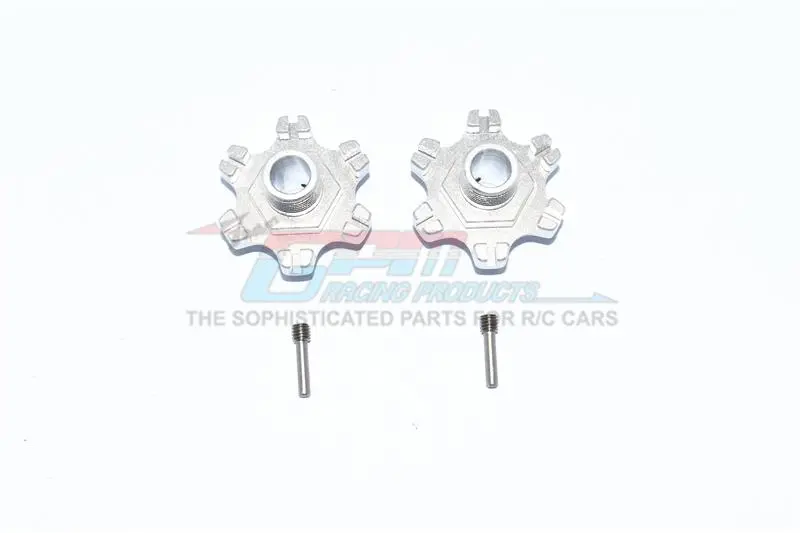 Arrma Limitless All-Road Speed Bash Aluminum Wheel Hex (+6Mm) - 2Pc Set Silver 1
