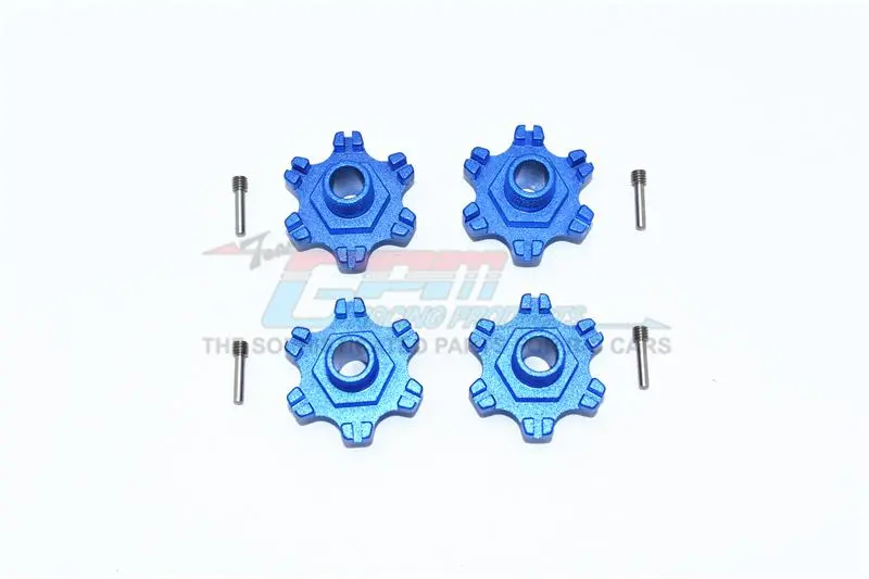 Arrma Limitless All-Road Speed Bash Aluminum Wheel Hex (+6Mm) - 4Pc Set Blue 1