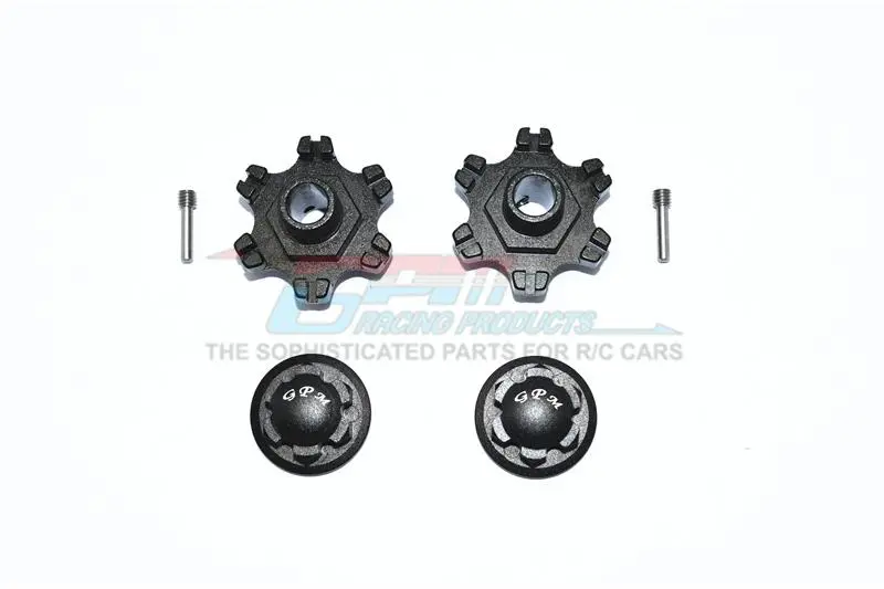 Arrma Limitless All-Road Speed Bash Aluminum Wheel Hex (+6Mm) + Wheel Lock - 4Pc Set Black 1