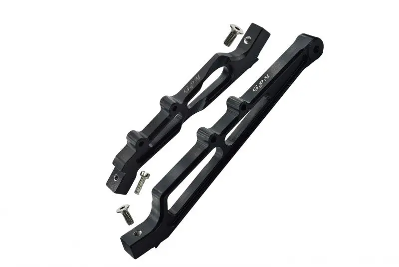 Arrma Limitless / Infraction Aluminum Front + Rear Chassis Brace - 2Pc Set Black 1