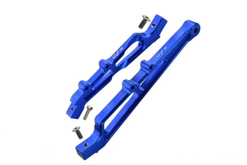 Arrma Limitless / Infraction Aluminum Front + Rear Chassis Brace - 2Pc Set Blue 1