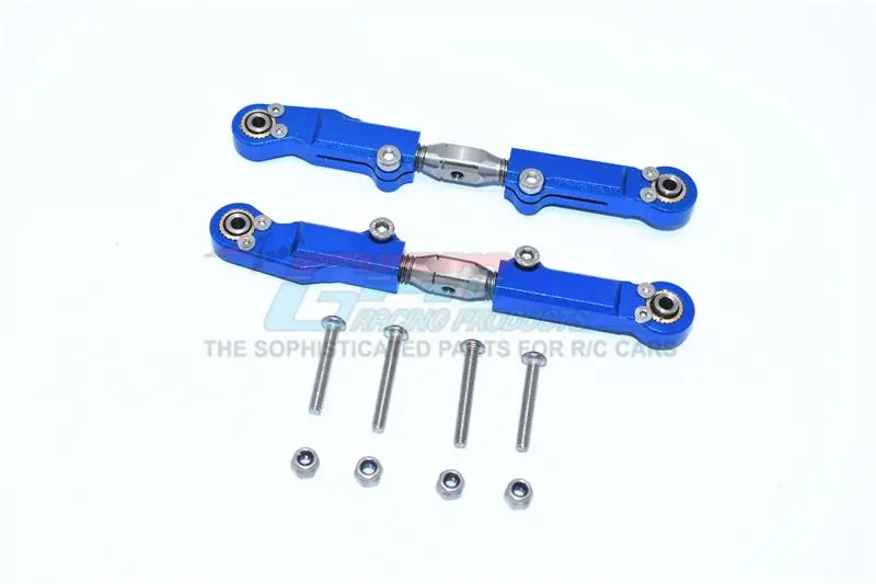 Arrma Limitless / Infraction Aluminum+Stainless Steel Rear Upper Arm Tie Rod - 2Pc Set Blue 1