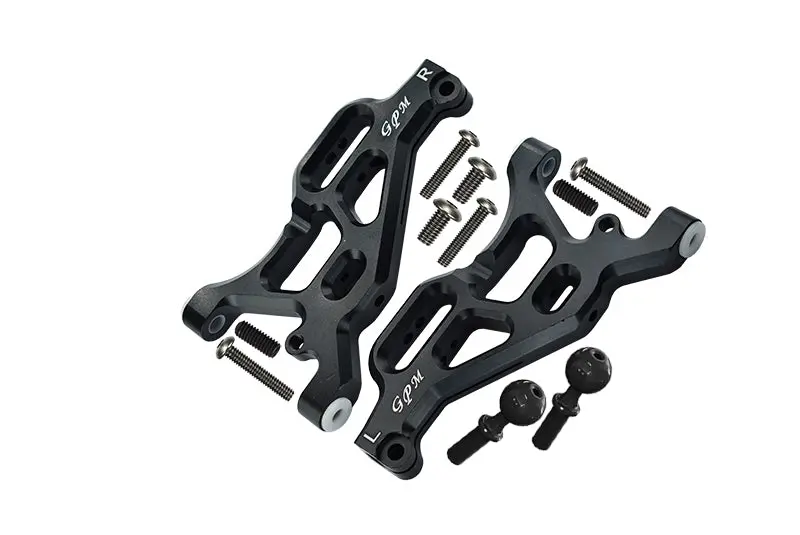 Arrma Limitless / Infraction / Typhon Aluminum Front Lower Arms - 2Pc Set Black 1
