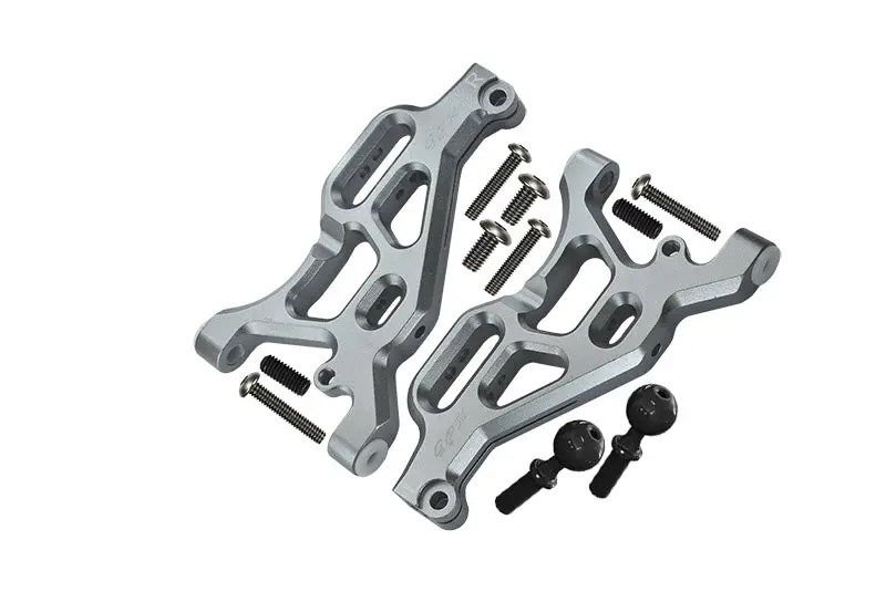 Arrma Limitless / Infraction / Typhon Aluminum Front Lower Arms - 2Pc Set Silver 1
