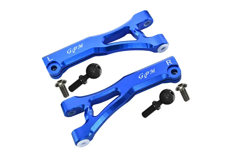 Arrma Limitless / Infraction / Typhon Aluminum Front Upper Arms - 2Pc Set Blue 1