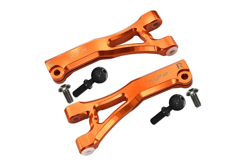 Arrma Limitless / Infraction / Typhon Aluminum Front Upper Arms - 2Pc Set Orange 1