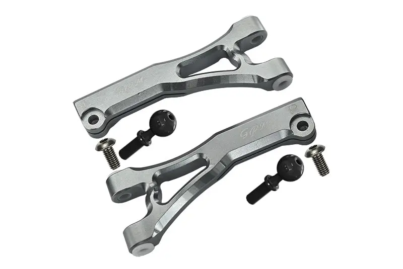 Arrma Limitless / Infraction / Typhon Aluminum Front Upper Arms - 2Pc Set Silver 1