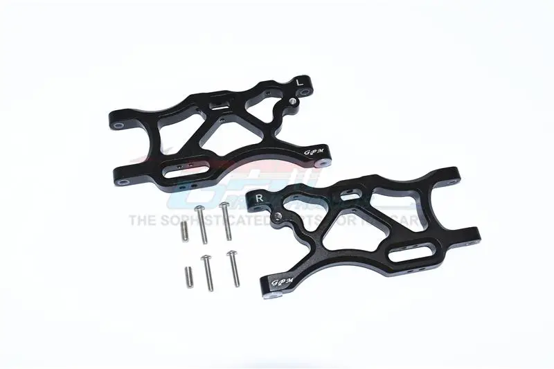 Arrma Limitless / Infraction / Typhon Aluminum Rear Lower Arms - 2Pc Set Black 1