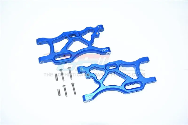 Arrma Limitless / Infraction / Typhon Aluminum Rear Lower Arms - 2Pc Set Blue 1
