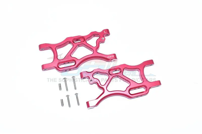 Arrma Limitless / Infraction / Typhon Aluminum Rear Lower Arms - 2Pc Set Red 1