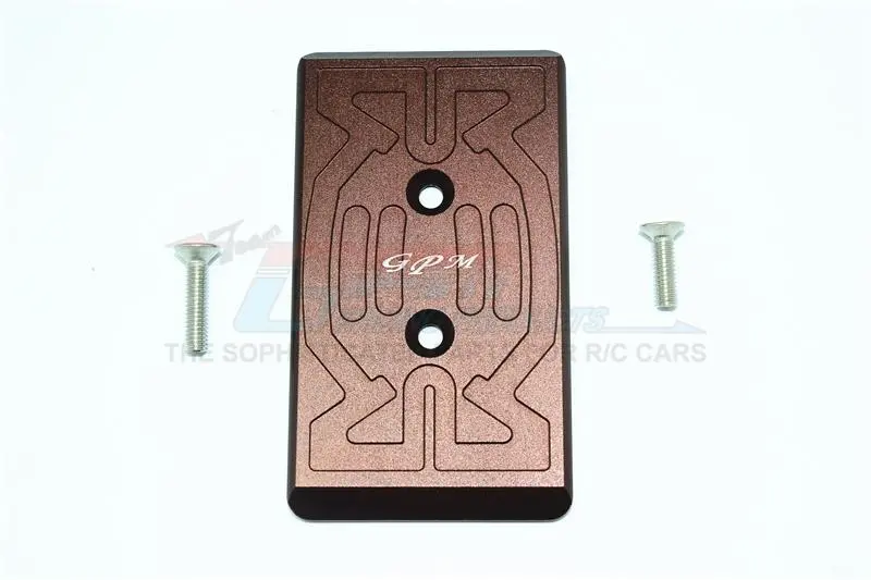 Arrma Nero 6S Blx (Ar106009, Ar106011) & Fazon 6S Blx (Ar106020) Aluminum Front Chassis Protection Plate - 1Pc Set Brown 1