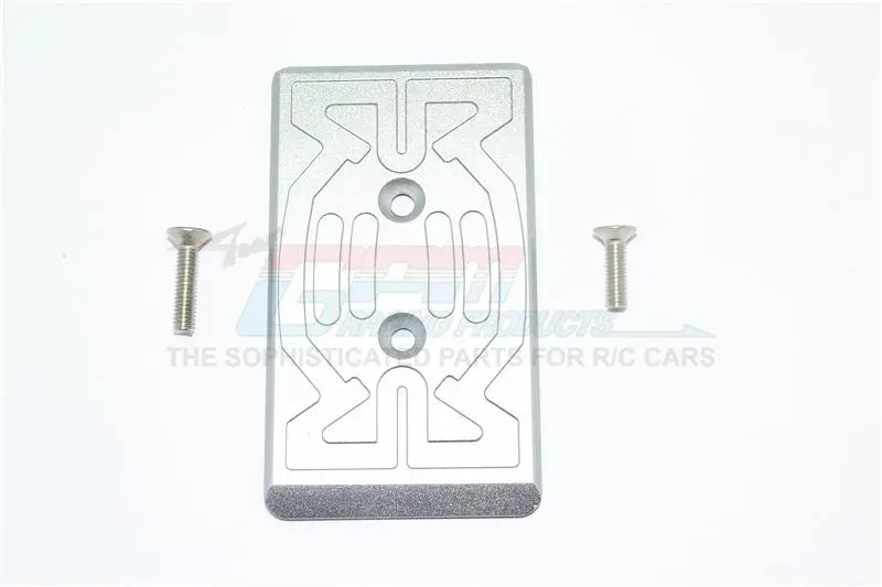 Arrma Nero 6S Blx (Ar106009, Ar106011) & Fazon 6S Blx (Ar106020) Aluminum Front Chassis Protection Plate - 1Pc Set Gray Silver 1