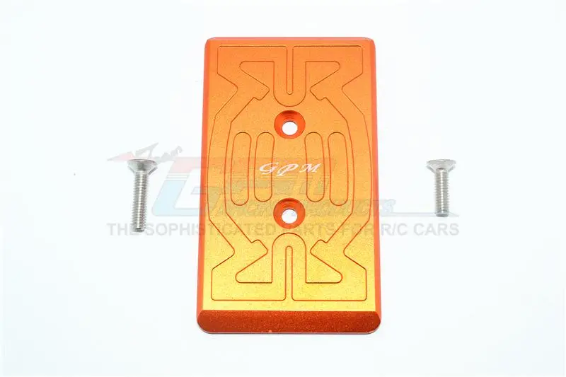 Arrma Nero 6S Blx (Ar106009, Ar106011) & Fazon 6S Blx (Ar106020) Aluminum Front Chassis Protection Plate - 1Pc Set Orange 1