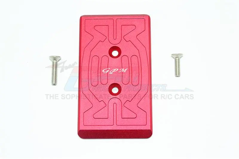 Arrma Nero 6S Blx (Ar106009, Ar106011) & Fazon 6S Blx (Ar106020) Aluminum Front Chassis Protection Plate - 1Pc Set Red 1