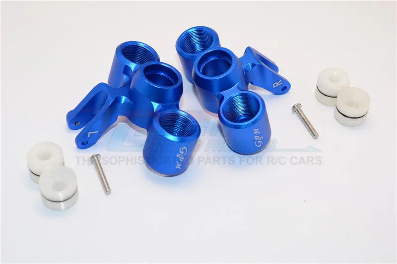 Arrma Nero 6S Blx (Ar106009, Ar106011) & Fazon 6S Blx (Ar106020) Aluminum Front Knuckle Arms - 1Pr Set Blue 1