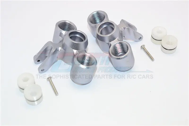 Arrma Nero 6S Blx (Ar106009, Ar106011) & Fazon 6S Blx (Ar106020) Aluminum Front Knuckle Arms - 1Pr Set Gray Silver 1