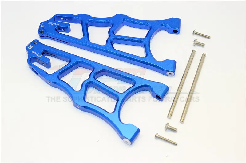 Arrma Nero 6S Blx (Ar106009, Ar106011) & Fazon 6S Blx (Ar106020) Aluminum Front Lower Arms - 1Pr Blue 1