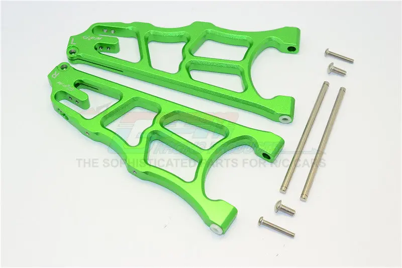 Arrma Nero 6S Blx (Ar106009, Ar106011) & Fazon 6S Blx (Ar106020) Aluminum Front Lower Arms - 1Pr Green 1