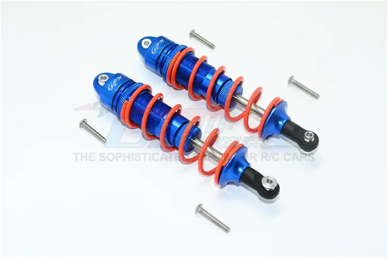 Arrma Nero 6S Blx (Ar106009, Ar106011) & Fazon 6S Blx (Ar106020) Aluminum Front/Rear Adjustable Dampers 110Mm - 1Pr Set Blue 1