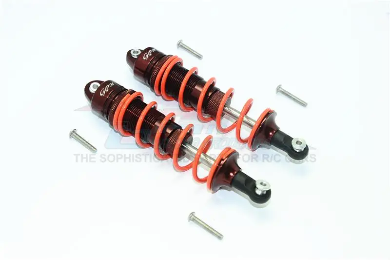 Arrma Nero 6S Blx (Ar106009, Ar106011) & Fazon 6S Blx (Ar106020) Aluminum Front/Rear Adjustable Dampers 110Mm - 1Pr Set Brown 1