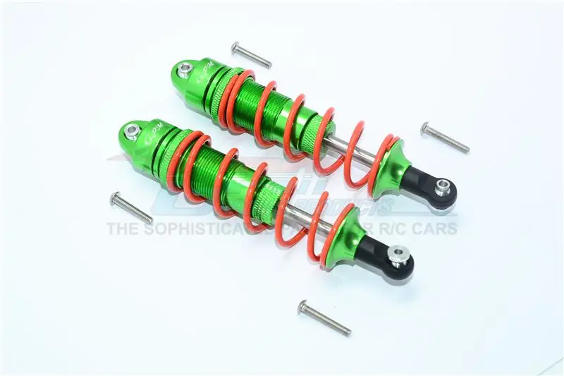 Arrma Nero 6S Blx (Ar106009, Ar106011) & Fazon 6S Blx (Ar106020) Aluminum Front/Rear Adjustable Dampers 110Mm - 1Pr Set Green 1