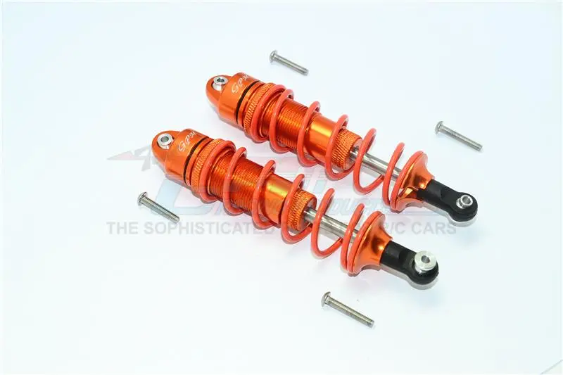 Arrma Nero 6S Blx (Ar106009, Ar106011) & Fazon 6S Blx (Ar106020) Aluminum Front/Rear Adjustable Dampers 110Mm - 1Pr Set Orange 1