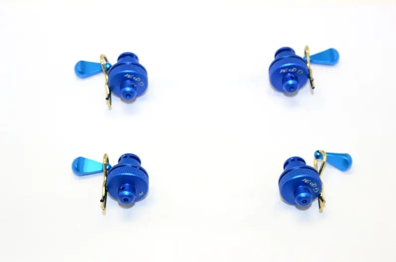 Arrma Nero 6S Blx (Ar106009, Ar106011) & Fazon 6S Blx (Ar106020) Aluminum Front & Rear Magnetic Body Mount - 1 Set Blue 1