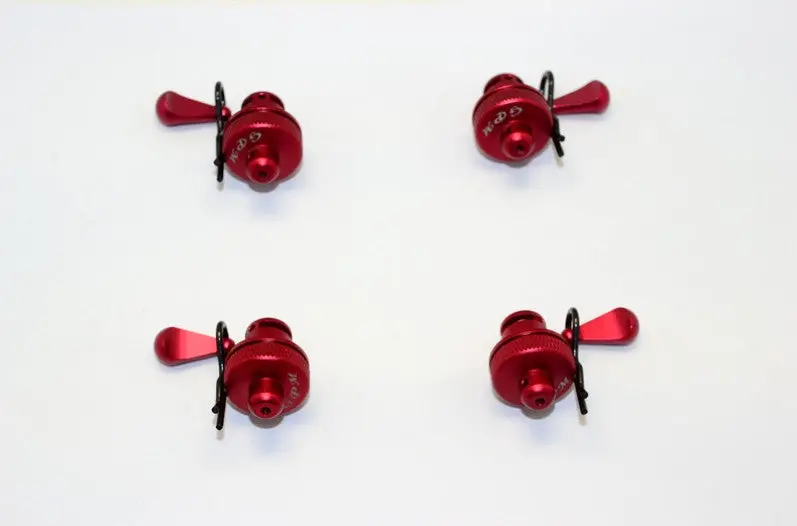 Arrma Nero 6S Blx (Ar106009, Ar106011) & Fazon 6S Blx (Ar106020) Aluminum Front & Rear Magnetic Body Mount - 1 Set Red 1