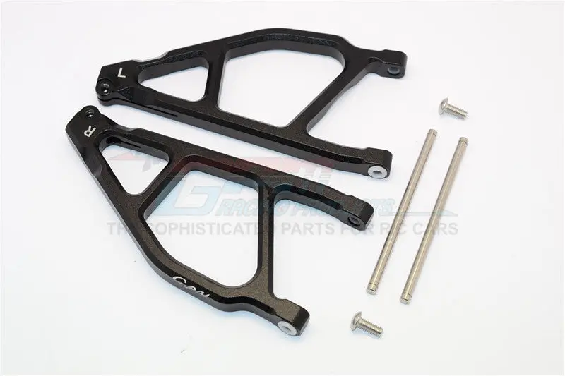 Arrma Nero 6S Blx (Ar106009, Ar106011) & Fazon 6S Blx (Ar106020) Aluminum Front Upper Arms - 1Pr Black 1