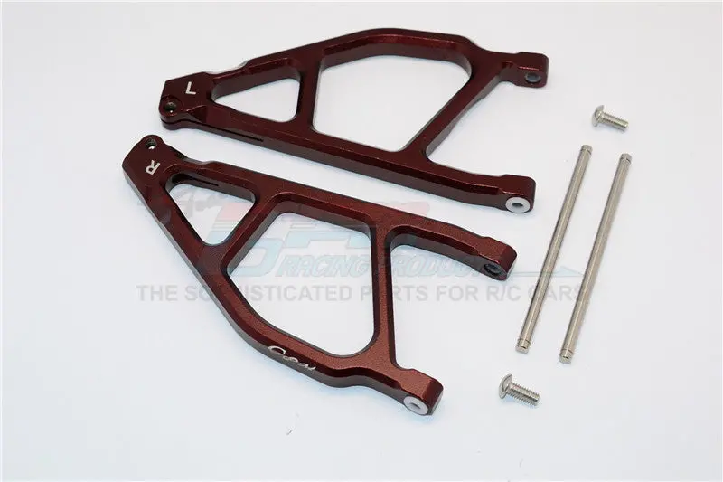 Arrma Nero 6S Blx (Ar106009, Ar106011) & Fazon 6S Blx (Ar106020) Aluminum Front Upper Arms - 1Pr Brown 1