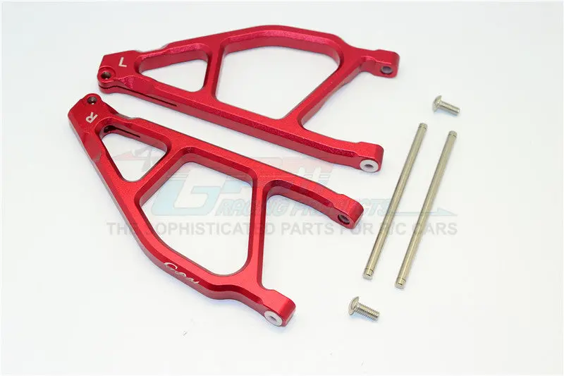 Arrma Nero 6S Blx (Ar106009, Ar106011) & Fazon 6S Blx (Ar106020) Aluminum Front Upper Arms - 1Pr Red 1