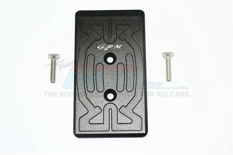 Arrma Nero 6S Blx (Ar106009, Ar106011) & Fazon 6S Blx (Ar106020) Aluminum Rear Chassis Protection Plate - 1Pc Set Black 1
