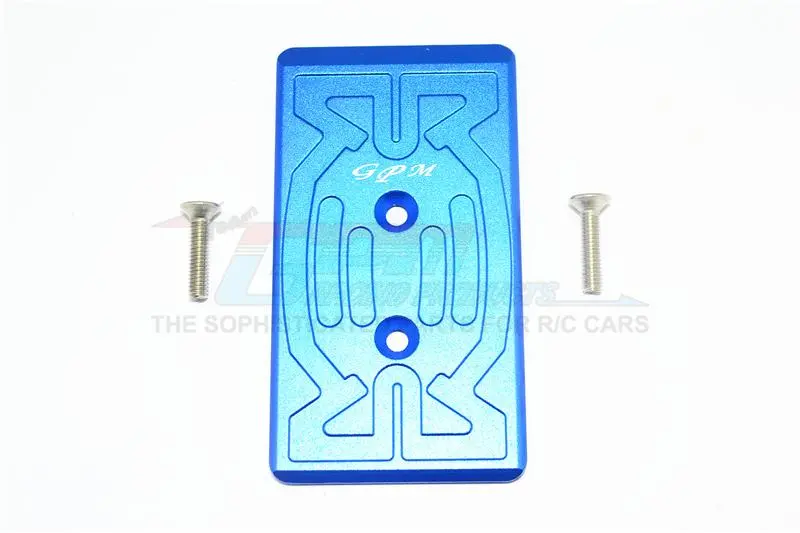 Arrma Nero 6S Blx (Ar106009, Ar106011) & Fazon 6S Blx (Ar106020) Aluminum Rear Chassis Protection Plate - 1Pc Set Blue 1