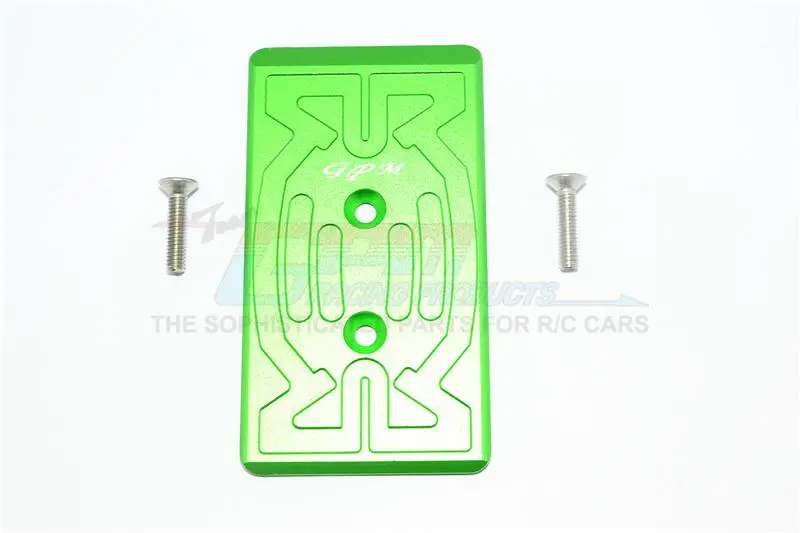 Arrma Nero 6S Blx (Ar106009, Ar106011) & Fazon 6S Blx (Ar106020) Aluminum Rear Chassis Protection Plate - 1Pc Set Green 1