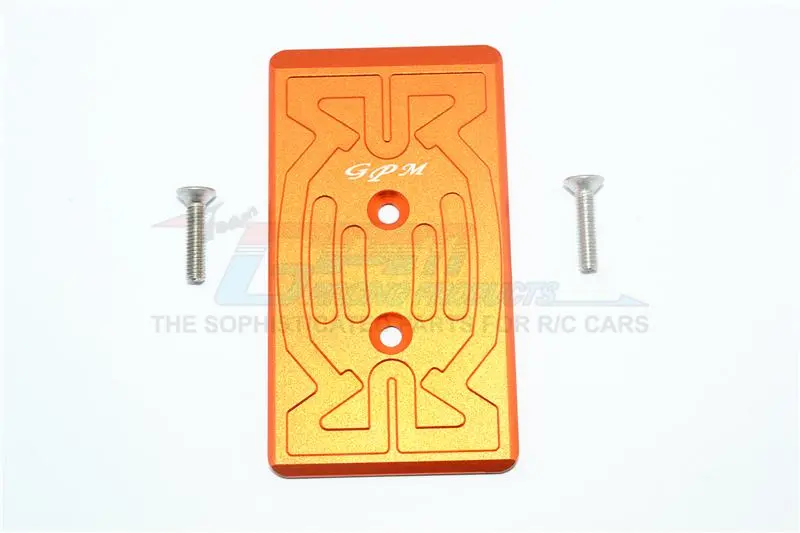 Arrma Nero 6S Blx (Ar106009, Ar106011) & Fazon 6S Blx (Ar106020) Aluminum Rear Chassis Protection Plate - 1Pc Set Orange 1